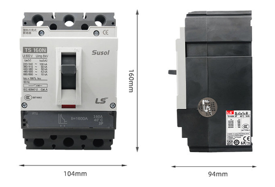 ป้องกันการรั่วซึม เครื่องตัดวงจรแม่เหล็กด้วยความร้อน TS Series Plastic Shell