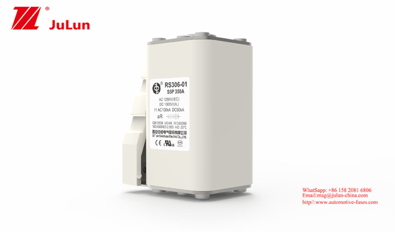 รถยนต์ไฟฟ้า ROHS ไดรฟ์ฟิวส์ 350A 1000V แรงดันสูง ประเภทชิป ฟังก์ชั่นรีเซ็ตอัตโนมัติ