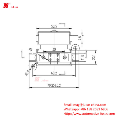 30A-500A ปัจจุบัน ANS/MIDI ขนาดเล็ก Good Fuse Holder เรือมือรีเซ็ตเครื่องตัดวงจร