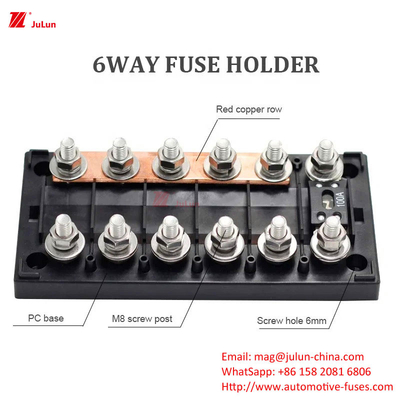 ป้องกันวงจรรถยนต์ ไนลอน Fuse Holder 30A-500A-55 ~ 125 ° CBX2103 รถยนต์สี่เหลี่ยม