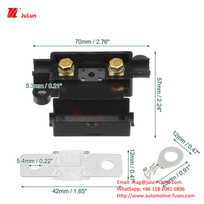 อัตโนมัติฟิวส์ ไนลอน ฟิวส์ฮอลเดอร์ 32V 30A-500A วอลเตจระดับ ANM กล่องฟิวส์พลังงานสูง