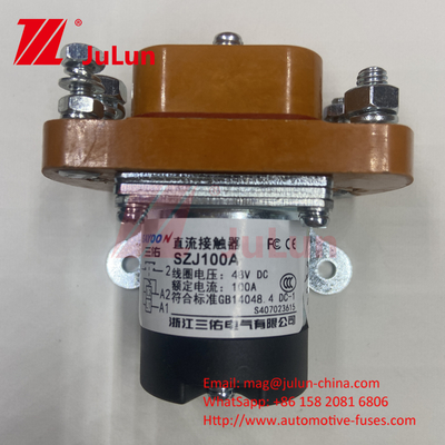 เครื่องชาร์จตัวติดต่อ DC SZJ200A-D ZJ200D มอเตอร์ 12V 24V 60V 72V อุปกรณ์สื่อสาร