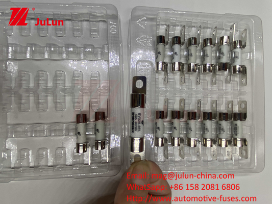 ความน่าเชื่อถือในสิ่งแวดล้อม FUSE ของรถไฟฟ้า สอดคล้องกับ ISO8820, JASO D622 และ GB/T31465 30A 40A 50A 80A 750VDC