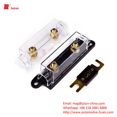 ANS/MIDI ตัวถือไฟฟิวส์พรีเมียมขนาดเล็ก รถไฟฟ้า การรีเซ็ตด้วยมือ 30A-500A ไนลอนพลาสติก 1 / Bipolar 32V