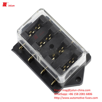 Eu UL Single/Bipolar 30A-500A ไนลอน Housing Fuse Holder การป้องกันวงจรอิเล็กทรอนิกส์รถยนต์
