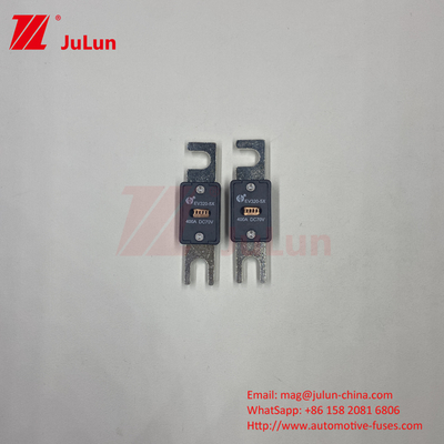 70VDC EV320-5X ความดันเฉพาะไฟฟ้ารถไฟฟ้าไฟฟิวส์ที่มีกล่องบรรจุ M6 โบลท์ชนิด 80A