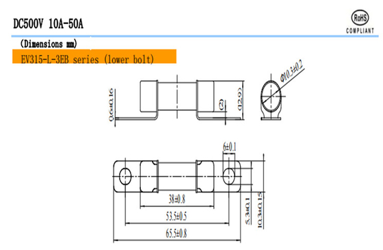EV315-H EV315-L 3E / 3EB / 3ED เครื่องไฟฟ้ารถไฟฟ้า DC500V 10A-50A