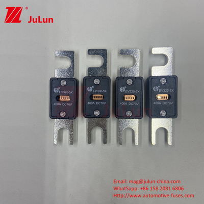 EV320-5X-80A ฟิวส์รถไฟฟ้าเซรามิกสีดํา 70VDC สําหรับการใช้งานในรถยนต์