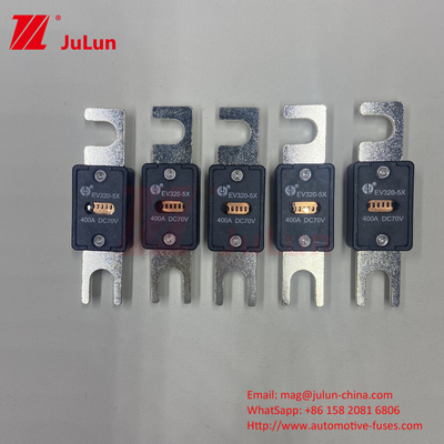 รถยนต์ไฟฟ้า EV320-5X-225A ฟิวส์รถยนต์ความดัน 70VDC สําหรับระบบชาร์จ EV M6 M8