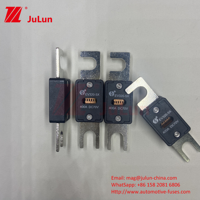 กล่องไฟฟิวส์เซรามิกสีดํา EV320-5X-200A-N EV สําหรับรถไฟฟ้า AC DC