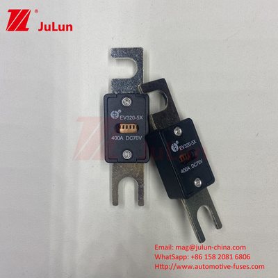 กล่องไฟฟิวส์เซรามิกสีดํา EV320-5X-200A-N EV สําหรับรถไฟฟ้า AC DC