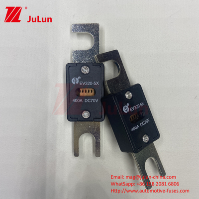 EV320-5X-450A-N 70VDC M6 M8 ฟิวส์ EV พกพา ตอบสนองมาตรฐาน ISO8820-5 สําหรับระบบขับเคลื่อนรถยนต์และระบบไฟฟ้า