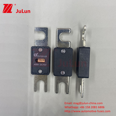 EV320-5X-450A-N 70VDC M6 M8 ฟิวส์ EV พกพา ตอบสนองมาตรฐาน ISO8820-5 สําหรับระบบขับเคลื่อนรถยนต์และระบบไฟฟ้า