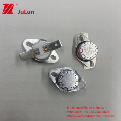 KSD302 การรีเซ็ตด้วยมือ KSD301 เทอร์โมสแตตสองโลหะ เครื่องไฟฟ้า เฟยส์ตัดความร้อน