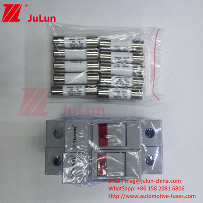 1000VDC โซลาร์ ฟิวส์ เซรามิค 30kA 10x38mm ราคาถูก 10x85mm PV โซลาร์ เซรามิค DC Fuse Link 1500vdc PV Fuse Fa