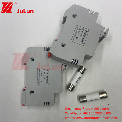 ฟิวส์ไฟฟ้าแสงอาทิตย์สําหรับ Photovoltaic Bus Box Protection DC 1000V ฟิวส์ไฟฟ้าแสงอาทิตย์ 6A 10A 15A 20A 25A 30A ความดันสูงสําหรับแสงอาทิตย์