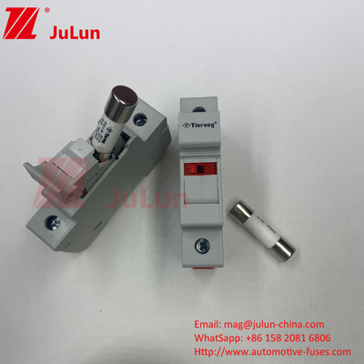 ไฟฟิวส์แสงอาทิตย์ สําหรับอินเวอร์เตอร์แสงอาทิตย์ PV-32X 1000V 32A ไฟฟิวส์ทํางานเร็ว ป้องกันวงจร DC ไฟฟิวส์แสงอาทิตย์