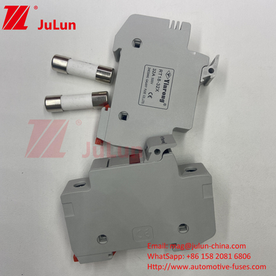 ไฟฟิวส์แสงอาทิตย์ สําหรับอินเวอร์เตอร์แสงอาทิตย์ PV-32X 1000V 32A ไฟฟิวส์ทํางานเร็ว ป้องกันวงจร DC ไฟฟิวส์แสงอาทิตย์