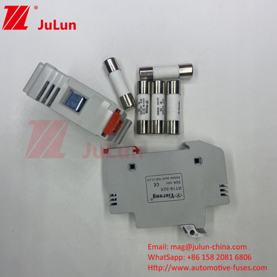 เงินแสงอาทิตย์ Pv Fuse / Din Rail ระดับตัวถือไฟฟ้าแสงอาทิตย์สําหรับกล่องรถไฟฟ้าไฟฟ้า
