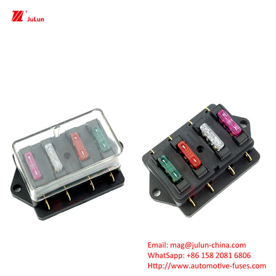 โบลท์ติดต่อทองแดงบนกล่องไฟฟ้าไนลอน เปิด EU UL Certification LED Light Multi-Way Fuse Box SBH-6PD S
