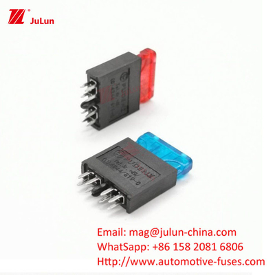 เครื่องตัดวงจรแบบคอมแพคต EU UL สําหรับรถยนต์ ANM Fork Peg Type Double Car Fuse Holder One In Double Out Large Fu เครื่องตัดวงจรแบบคอมแพคต EU UL สําหรับรถยนต์