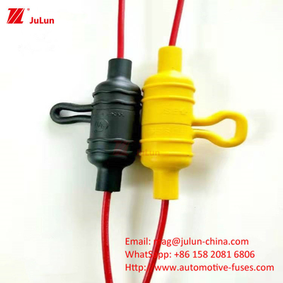 30A-500A ตัวถือไฟฟิวส์บอลท์ที่มีขั้วหนึ่ง / สองขั้วสําหรับ ANS / MIDI เครื่องตัดวงจรรถยนต์ขนาดเล็กดี