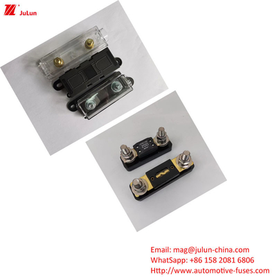 Eu UL เครื่องตัดวงจรเครื่องขยายเสียงรีเซ็ตด้วยมือ 30A-500A32V เครื่องถือไฟฟิวส์รถยนต์ พลาสติก/โฮสติกไนลอน