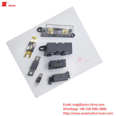 พลาสติก / ไนลอน Housing รถยนต์ Fuse Holder ตอบสนองมาตรฐาน EU UL กับ 30A-500A การถือกระแสปัจจุบัน