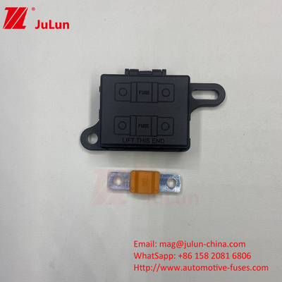 ABS ทองแดง Pbt กันไฟ Blx A ความดันต่ํา Fuse Holder ฝุ่นแบบ 20A-500A