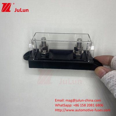 ABS สังกะสีเหล็กทองแดง 5 มม. 20 มม. 20A ตัวถือไฟฟิวส์ สําหรับ 24VDC 32VDC 72VDC