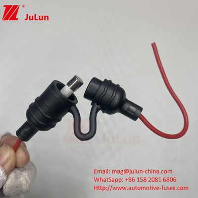 24VDC อุณหภูมิทนทานความดันต่ํา ผู้ถือไฟฟิวส์ด้วยพล็อกในไฟฟิวส์ตามสั่ง