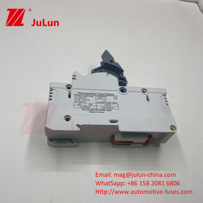 AC RT18-32X ตัวถือไฟฟิวส์ กล่องฐานไฟฟิวส์ 10x38MM 500V เร็วแรง RO15 RT18 DIN Rail Moun ตัวถือไฟฟิวส์เดียว