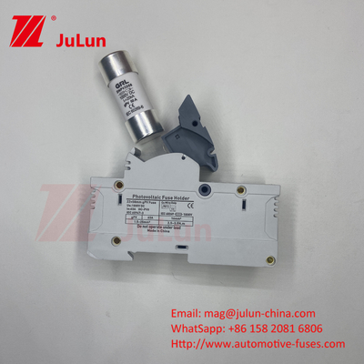 500VDC โซลาร์ PV ฟิวส์ Dc เซรามิค ฟิวส์ ด้วยตัวถือ สําหรับระบบโซลาร์ 14 * 51mm 1000DC