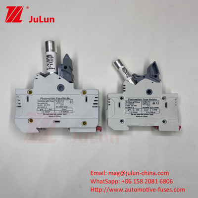 500VDC โซลาร์ PV ฟิวส์ Dc เซรามิค ฟิวส์ ด้วยตัวถือ สําหรับระบบโซลาร์ 14 * 51mm 1000DC