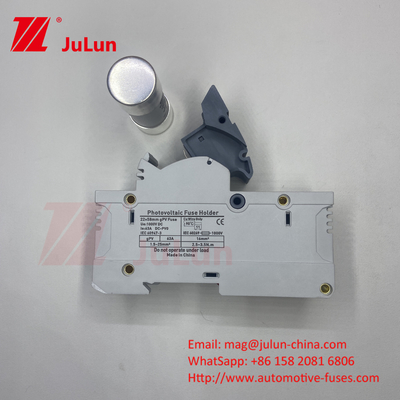 DIN Guide Fuse Holder 15A 1000VDC With Ceramic Fuse Holder Design 14*85mm 32a 1000VDC Pv ฟิวส์ฮอลเลอร์