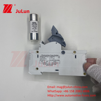 ฟิวส์ไฟฟ้าแสงอาทิตย์แบบกระบอก 10A-63A 1000VDC/1500VDC IEC60269.6 ฟิวส์ 10X38 1p 2p 3Pole Np Dc ฟิวส์ฟิวส์แสงอาทิตย์แบบสี่เหลี่ยม