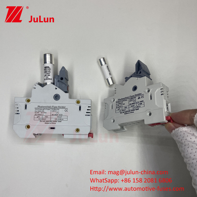 ฟิวส์ไฟฟ้าแสงอาทิตย์แบบกระบอก 10A-63A 1000VDC/1500VDC IEC60269.6 ฟิวส์ 10X38 1p 2p 3Pole Np Dc ฟิวส์ฟิวส์แสงอาทิตย์แบบสี่เหลี่ยม