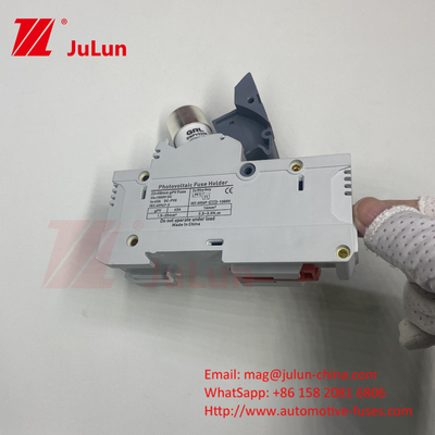 อินเวอร์เตอร์ไฟฟ้าโฟตโวแลคพลังแสงอาทิตย์ พร้อม 14x51mm Din Rail Solar Fuse Holder / Solar Pv Fuse Holder