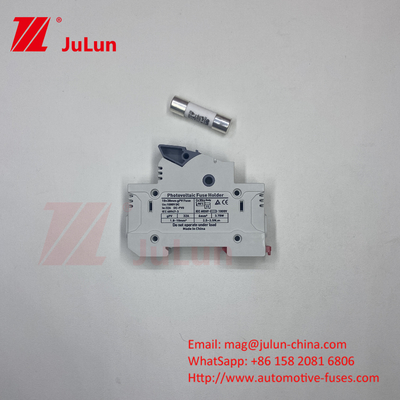 อินเวอร์เตอร์ไฟฟ้าโฟตโวแลคพลังแสงอาทิตย์ พร้อม 14x51mm Din Rail Solar Fuse Holder / Solar Pv Fuse Holder