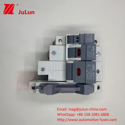 ฟิวส์ไฟฟ้าพลังแสงอาทิตย์ด้วยวัสดุธาตุฟิวส์เงิน 32A 3P 10*38 1000VDC