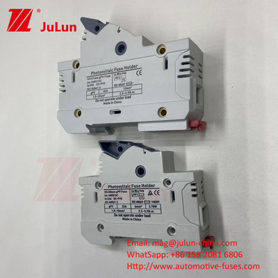 ฟิวส์ไฟฟ้าพลังแสงอาทิตย์ด้วยวัสดุธาตุฟิวส์เงิน 32A 3P 10*38 1000VDC
