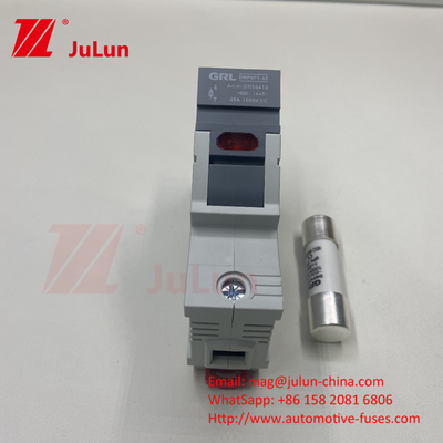 SeanRo โซลาร์ PV Din Rail Fuse Holder สําหรับ Fuse Link 10*38mm 1000V 15amp DC Fuse 25A