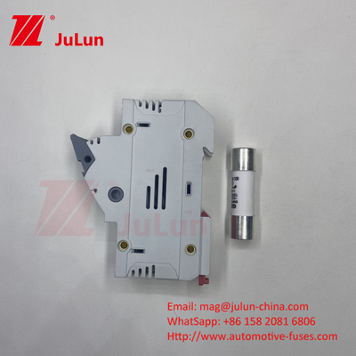 SeanRo โซลาร์ PV Din Rail Fuse Holder สําหรับ Fuse Link 10*38mm 1000V 15amp DC Fuse 25A