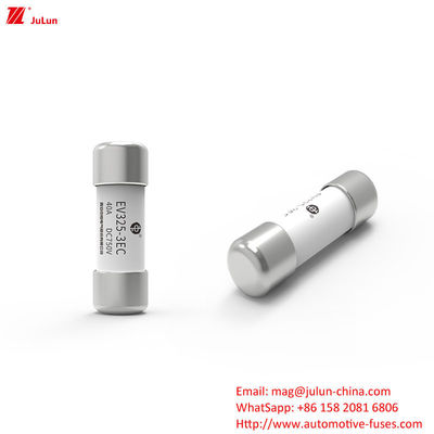 DC 750V 20KA เครื่องไฟฟ้า Flat Head Tubular Fuse