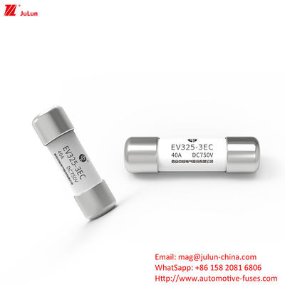 เฟยส์ขนาดกลาง 15A-50A เฟยส์ขนาดกลาง โบลท์สกรู EV325-3EC DC750V 20KA พร้อมป้ายแสดงกระแสไฟฟ้าเรต