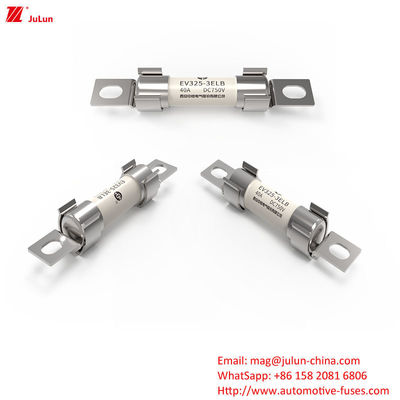 โบลท์สกรู ฟิวส์เคลือบเงิน ความดันปริมาณ DC750V 40A คุณลักษณะฟิวส์ปานกลาง