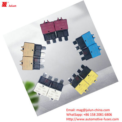 30A-500A อัตโนมัติ Fuse Holder ไนลอนพลาสติกทองแดง bolt Fuse มือรีเซ็ทสวิตช์