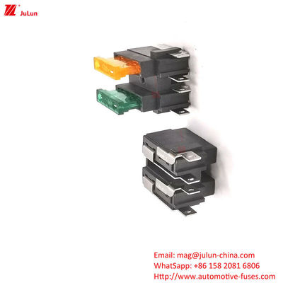 รถยนต์วงจร Bolt Fuse Holder ติดต่อเครื่องตัดวงจร 30A-500A ทองแดงติดต่อ เนลอน