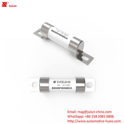 DC1000V 10A-50A EV Fuse With Bolt Screw Terminal สําหรับการป้องกันรถไฟฟ้า
