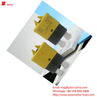 การป้องกันวงจรรถยนต์ เครื่องตัดวงจรไฟฟิวส์ พลาสติก / ไนลอน EU UL Standard 30A-500A ทองแดงทะเล